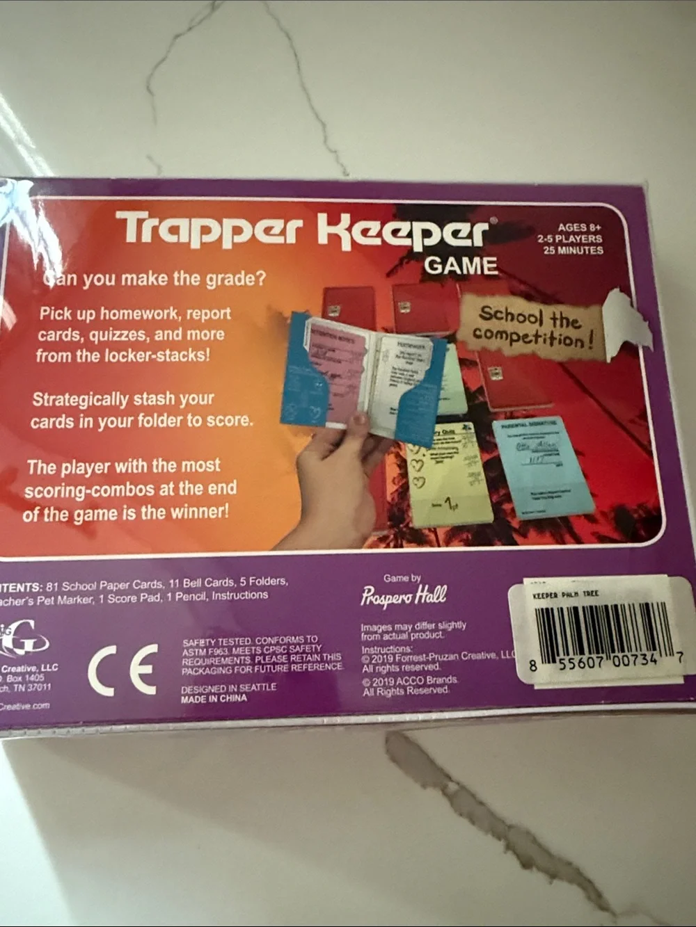 Big G Trapper Keeper Creative Game - Palm Tree NEW
